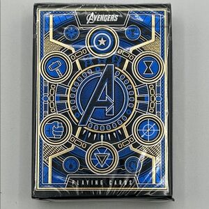 Marvel Theory 11 Avengers Deck in Blue and Gold